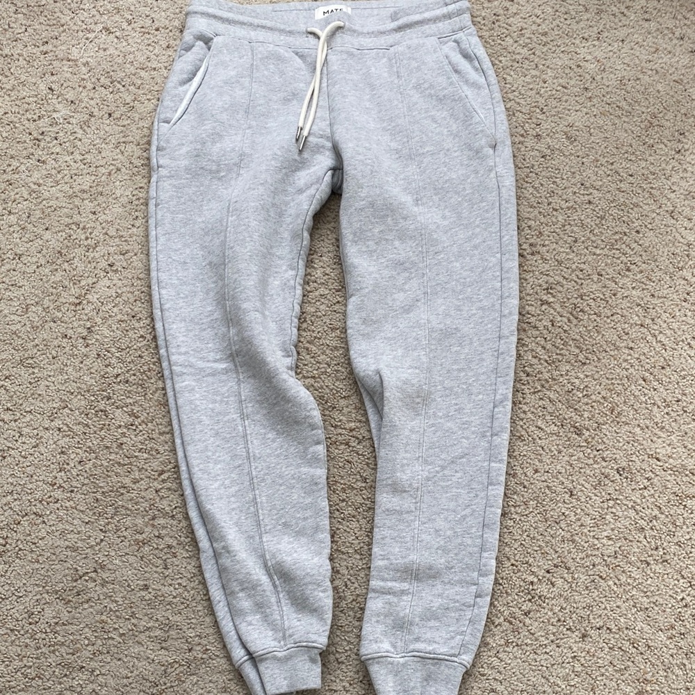 MATE the Label Light Gray Track Jogger Pants